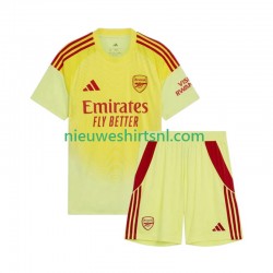 Arsenal Kind Shirt met Bedrukking Doelman Thuis 2025-2026 Korte Mouw