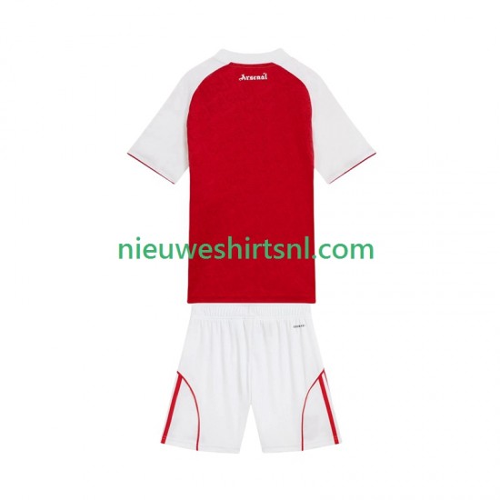 Arsenal Kind Shirt met Bedrukking Thuis 2025-2026 Korte Mouw
