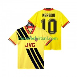 Arsenal Heren Shirt met Bedrukking MERSON 10 1993 Retro Uit 1994 Korte Mouw