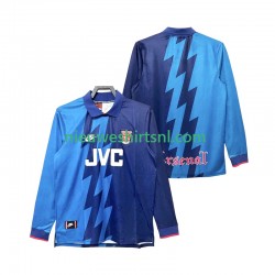 Arsenal Heren Shirt met Bedrukking 1995 1996 Retro Uit Lange Mouw