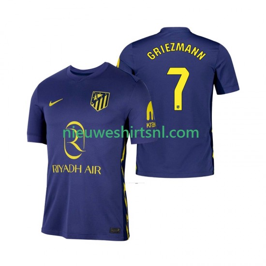 Atlético Madrid Heren Shirt met Bedrukking Antoine Griezmann 7 Uit 2025-2026 Korte Mouw
