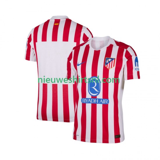 Atlético Madrid Heren Shirt met Bedrukking Thuis 2025-2026 Korte Mouw