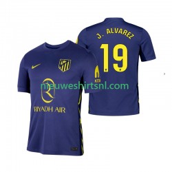 Atlético Madrid Heren Shirt met Bedrukking Julian Alvarez 19 Uit 2025-2026 Korte Mouw