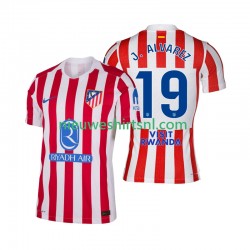 Atlético Madrid Heren Shirt met Bedrukking Julian Alvarez 19 Thuis 2025-2026 Korte Mouw