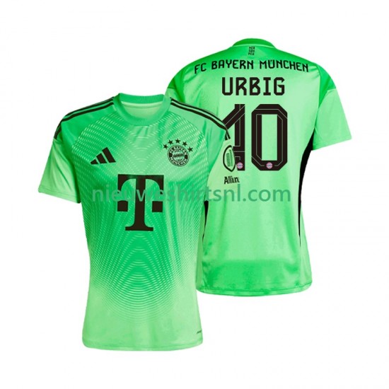 FC Bayern München Heren Shirt met Bedrukking Doelman Jonas Urbig 40 Thuis 2025-2026 Korte Mouw
