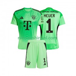 FC Bayern München Kind Shirt met Bedrukking Doelman Manuel Neuer 1 Thuis 2025-2026 Korte Mouw