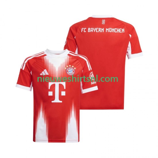 FC Bayern München Heren Shirt met Bedrukking Thuis 2025-2026 Korte Mouw