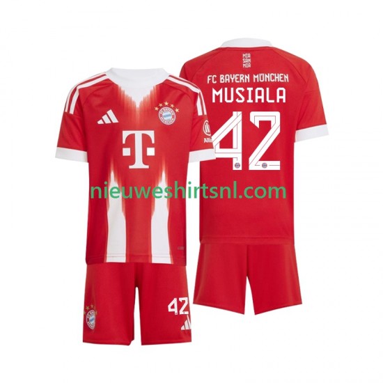 FC Bayern München Kind Shirt met Bedrukking Jamal Musiala 42 Thuis 2025-2026 Korte Mouw