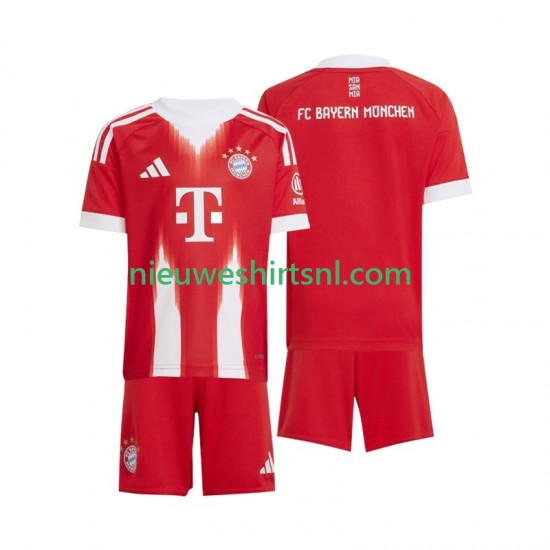 FC Bayern München Kind Shirt met Bedrukking Thuis 2025-2026 Korte Mouw
