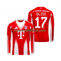 FC Bayern München Heren Shirt met Bedrukking Michael Olise 17 Thuis 2025-2026 Lange Mouw