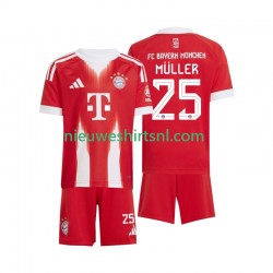 FC Bayern München Kind Shirt met Bedrukking Thomas Muller 25 Thuis 2025-2026 Korte Mouw