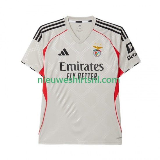 Benfica Heren Shirt met Bedrukking Uit 2025-2026 Korte Mouw
