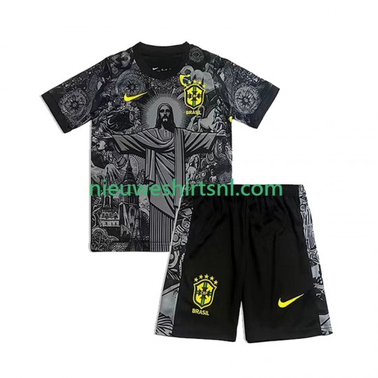 Brazilië Kind Cheist the Redeemer Football Shirts Thuis 2024 Korte Mouw