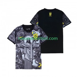 Brazilië Heren Shirt met Bedrukking Cheist the Redeemer Thuis 2024 Korte Mouw