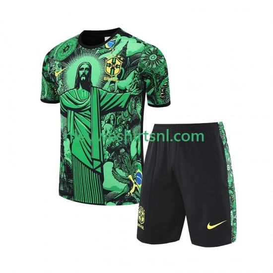 Brazilië Kind JESUS Special Football Shirts Thuis 2024-2025 Korte Mouw