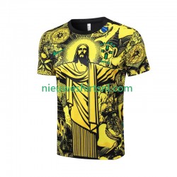 Brazilië Heren Shirt met Bedrukking Jesus Thuis 2024 Korte Mouw