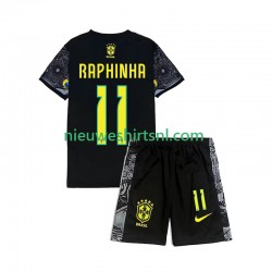 Brazilië Kind RAPHINHA 11 Cheist the Redeemer Football Shirts Thuis 2024 Korte Mouw