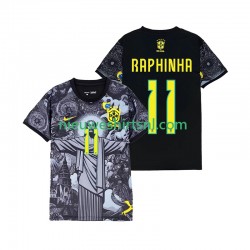 Brazilië Heren Shirt met Bedrukking RAPHINHA 11 Cheist the Redeemer Thuis 2024 Korte Mouw