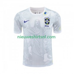 Brazilië Heren Shirt met Bedrukking Special Jesus Thuis 2024-2025 Korte Mouw