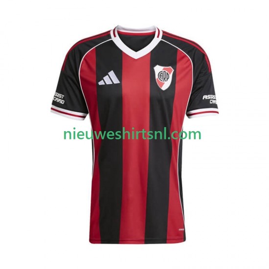 CA River Plate Heren Shirt met Bedrukking Uit 2025 Korte Mouw