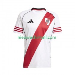 CA River Plate Heren Shirt met Bedrukking Thuis 2025-2026 Korte Mouw