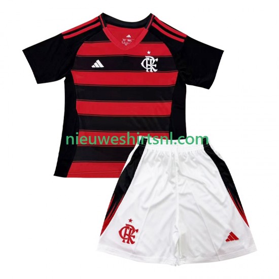 CR Flamengo Kind Shirt met Bedrukking Thuis 2025-2026 Korte Mouw