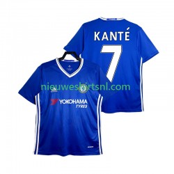 Chelsea Heren Shirt met Bedrukking KANTE 7 2016-2017 Retro Thuis Korte Mouw