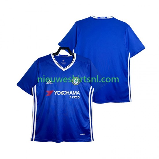 Chelsea Heren Shirt met Bedrukking 2016-2017 Retro Thuis Korte Mouw