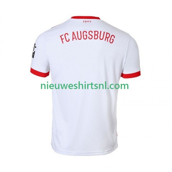 Heren Shirt met Bedrukking FC Augsburg Thuis 2025-2026 Korte Mouw