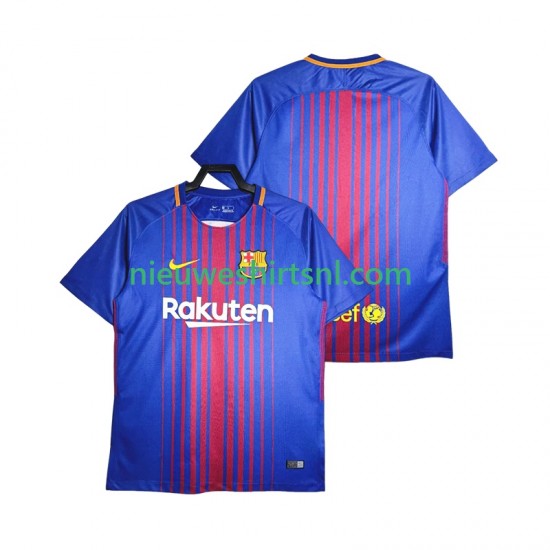 FC Barcelona Heren Shirt met Bedrukking 2017-20168 Retro Thuis Korte Mouw