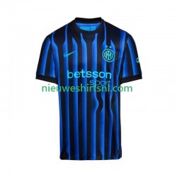 Inter Milan Heren Shirt met Bedrukking Thuis 2025-2026 Korte Mouw
