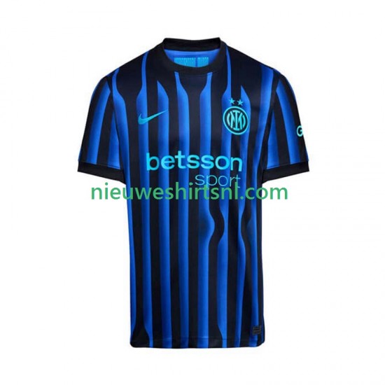 Inter Milan Heren Shirt met Bedrukking Thuis 2025-2026 Korte Mouw