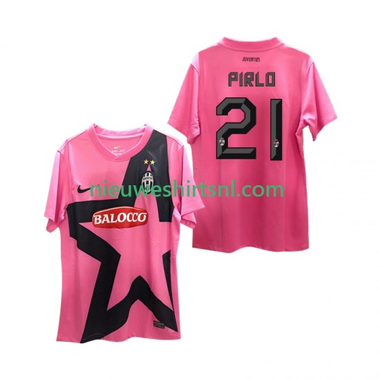 Juventus Heren Shirt met Bedrukking Andrea Pirlo 21 -2012 Retro Uit 2011 Korte Mouw