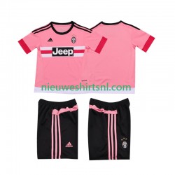 Juventus Kind Shirt met Bedrukking 2015 2016 Retro Uit Korte Mouw