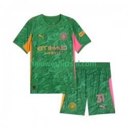 Manchester City Kind Shirt met Bedrukking Doelman Ederson Moraes 31 Thuis 2025-2026 Korte Mouw