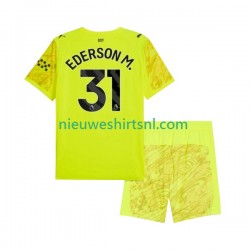 Manchester City Kind Shirt met Bedrukking Doelman Ederson Moraes 31 Derde 2025-2026 Korte Mouw