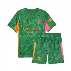 Manchester City Kind Shirt met Bedrukking Doelman Thuis 2025-2026 Korte Mouw