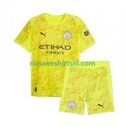 Manchester City Kind Shirt met Bedrukking Doelman Derde 2025-2026 Korte Mouw