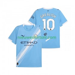 Manchester City Heren Shirt met Bedrukking Jack Grealish 10 Thuis 2025-2026 Korte Mouw