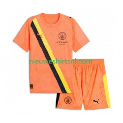 Manchester City Kind Shirt met Bedrukking Doelman UPER Kids Thuis 2025-2026 Korte Mouw