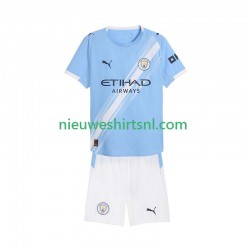 Manchester City Kind Shirt met Bedrukking Thuis 2025-2026 Korte Mouw