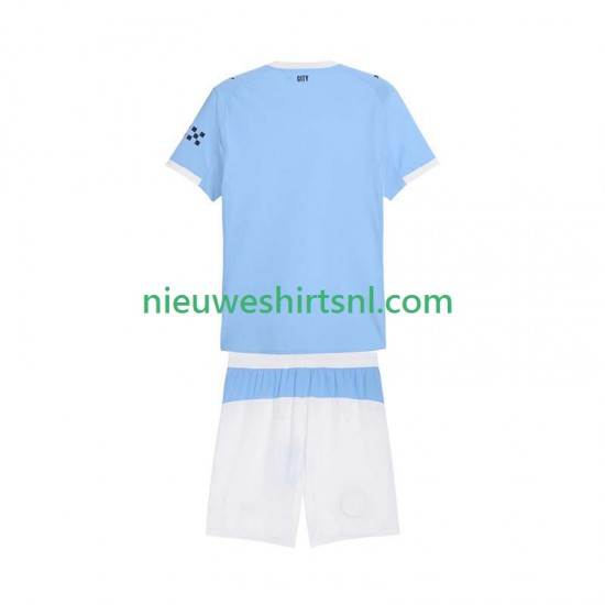 Manchester City Kind Shirt met Bedrukking Thuis 2025-2026 Korte Mouw