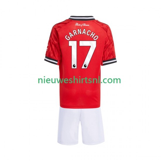 Manchester United Kind Shirt met Bedrukking Alejandro Garnacho 17 Thuis 2025-2026 Korte Mouw