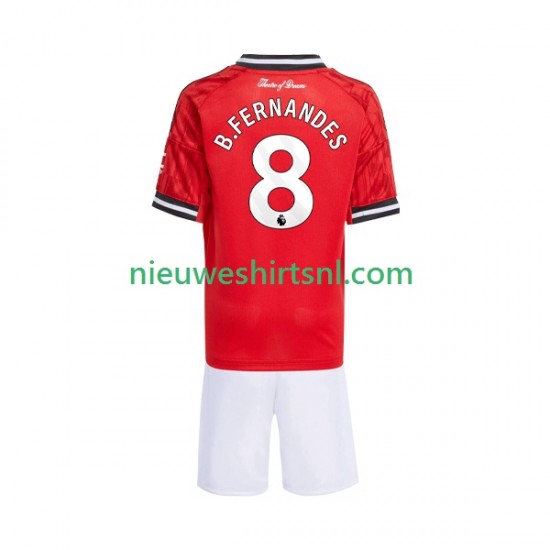 Manchester United Kind Shirt met Bedrukking Bruno Fernandes 8 Thuis 2025-2026 Korte Mouw