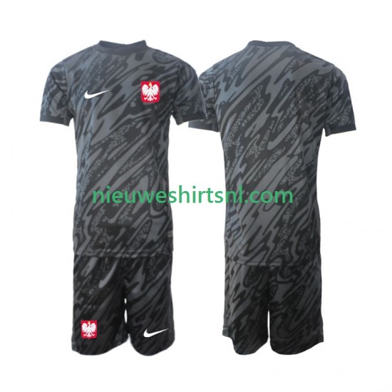 Polen Kind Shirt met Bedrukking Doelman Uit 2024 Korte Mouw