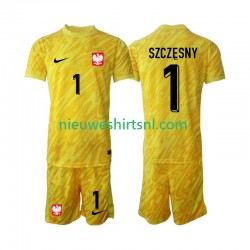 Polen Kind Shirt met Bedrukking Doelman Szczesny 1 Thuis 2024 Korte Mouw