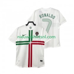 Portugal Heren Shirt met Bedrukking Cristiano Ronaldo 7 2012 Retro Uit Korte Mouw