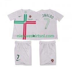 Portugal Kind Shirt met Bedrukking Cristiano Ronaldo 7 2012 Retro Uit Korte Mouw
