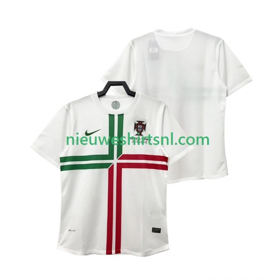 Portugal Heren Shirt met Bedrukking 2012 Retro Uit Korte Mouw