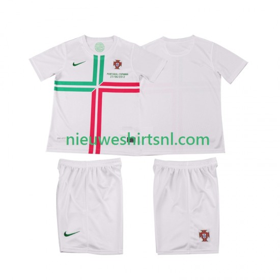 Portugal Kind Shirt met Bedrukking 2012 Retro Uit Korte Mouw